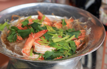 Shrimp with vermicelli - chinese food