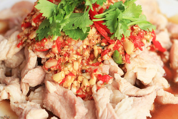 Spicy salad pork- asia food