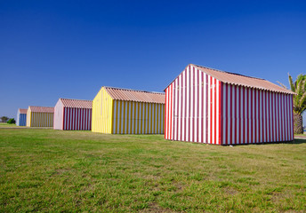 houses in the city of Costa Nova do Prado, Portugal