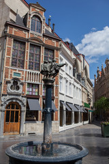 Fototapeta premium Street in center of Brussels, Belgium