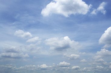 Fototapeta na wymiar blue sky with clouds closeup