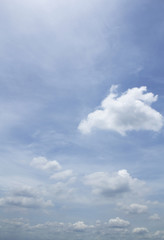 Obraz premium blue sky with clouds closeup