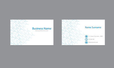 Science Business cards  Design Vector Template