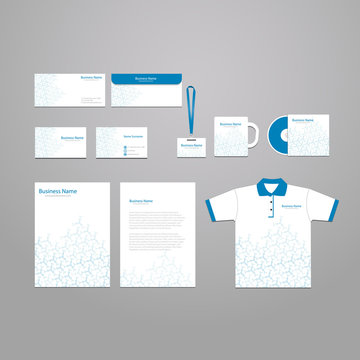 Vector stationery corporate identity template