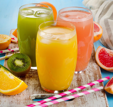 Fresh citrus juices