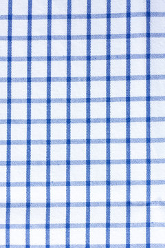 Plaid  table clothes - Blue Fabric Cotton