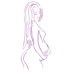 Logo pregnancy and beauty