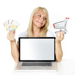 Woman did a bargain on the internet
