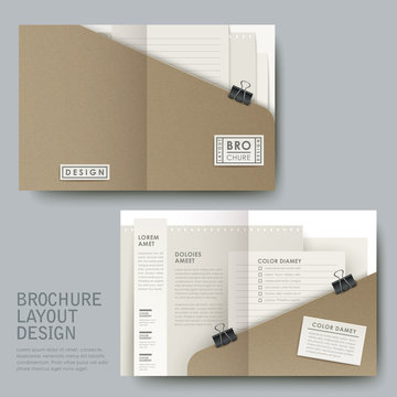 modern half-fold template for business advertising