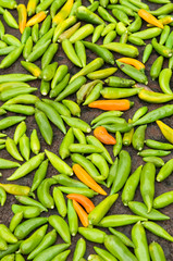 Chiles roasting