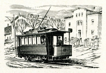 Fototapeta na wymiar Tram 1897