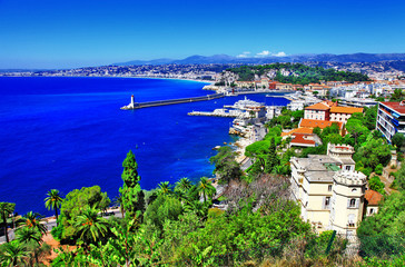 azure coast of Nice, french riviera