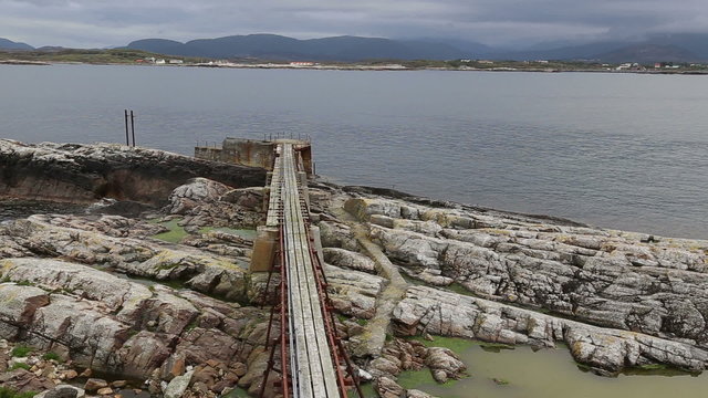 Norway island Averoy landscape video