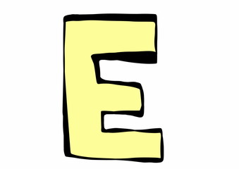 doodle letter E