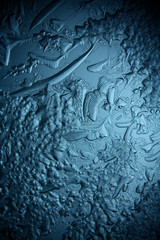 ice texture, macro, blue broken cold the background