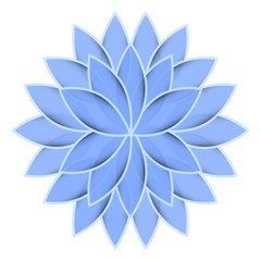 Fototapeta na wymiar Blue flower lotus