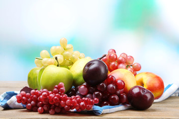 Assortment of juicy fruits