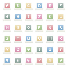 alphabet icons