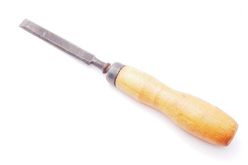 chisel on a white background