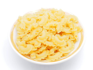 pasta on a white background