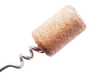 corkscrew on a white background