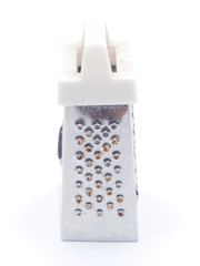 Metal grater on a white background