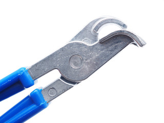 metal potholder on a white background