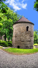 Fototapeta na wymiar Romanesque Rotunda on Castle Hill in Cieszyn, Poland