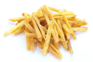 delicious sweet and salty fried potato snack food