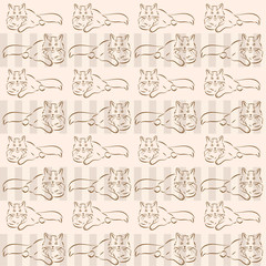 background with cats
