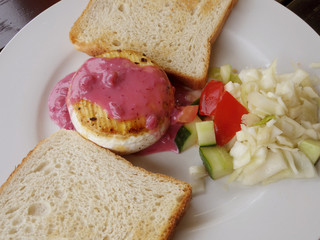 Camembert cheese plate