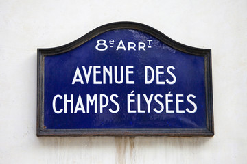 Avenue Des Champs-Elysees in Paris
