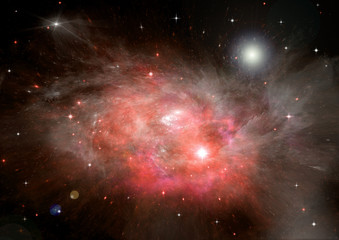 galaxy in a free space