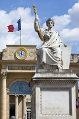 La Statue de la Loi outside Palais Bourbon in Paris