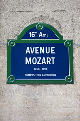 Avenue Mozart in Paris