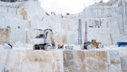 A Carraran marble quarry