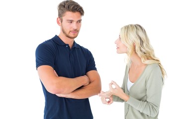 Young couple having an argument