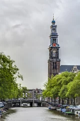 Fototapete Rund Western church in Amsterdam, Netherlands. © Anibal Trejo
