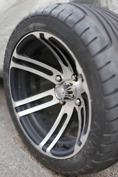 Alufelge eines Quads