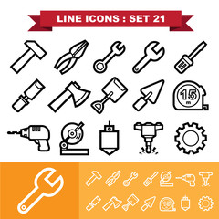 Line icons set 21