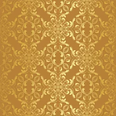 Poster damask pattern. vector seamless wallpaper. flower background © miluwa