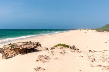 Fototapeta na wymiar Am Praia da Varandinha, Boavista, Kapverden