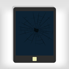 Broken tablet monitor