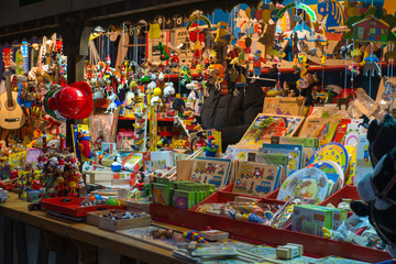 Store at Christmas Markets in Trier, Germany - obrazy, fototapety, plakaty