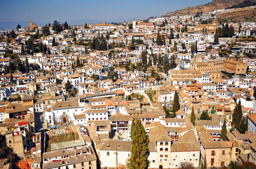 Obraz premium Barrio del Albaicín, Granada, España