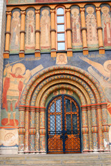 Obraz premium Old religious painting. Dormition church. Moscow Kremlin.