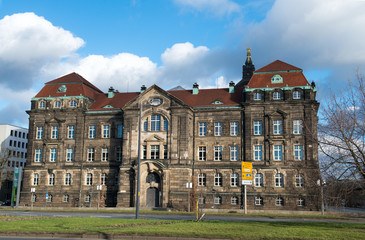Saxon State Chancellery buildings in Dresden, Germany