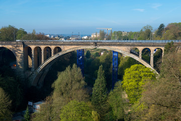 Pont Adolphe Bridge in Luxembourg City