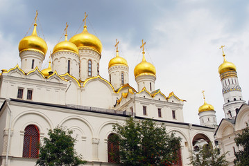 Fototapeta na wymiar Annunciation church. Moscow Kremlin. UNESCO World Heritage Site.