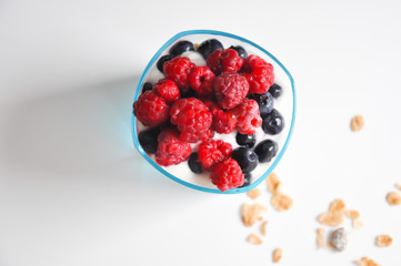 Granola healthy desert in a glass